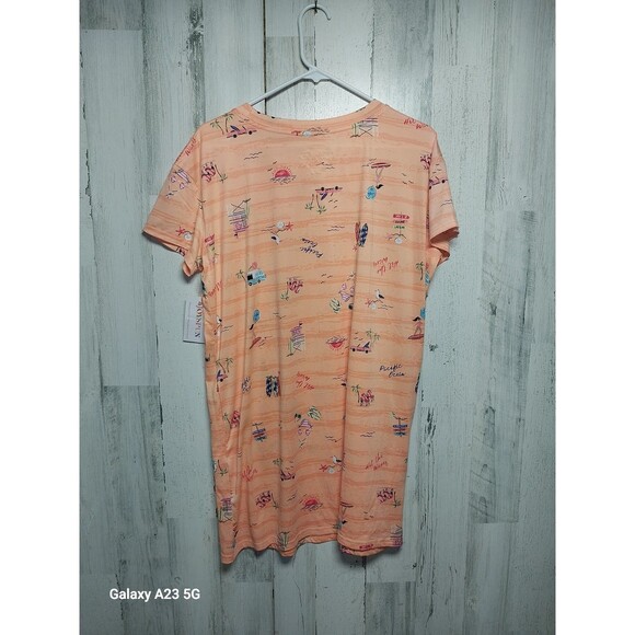 Joyspun S/M Beach Cobbler Sleepshirt Beach Print NWT - Picture 7 of 7